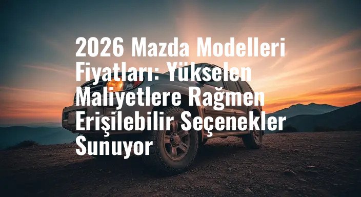 2026 Mazda Modelleri Fiyatları: Yükselen Maliyetlere Rağmen Erişilebilir Seçenekler Sunuyor