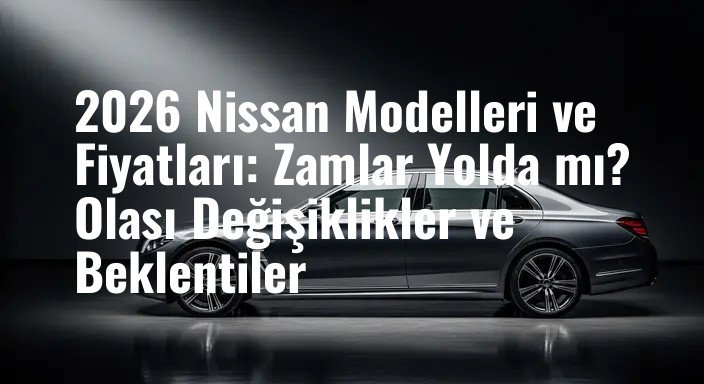 2026 Nissan Modelleri ve Fiyatları: Zamlar Yolda mı? Olası Değişiklikler ve Beklentiler