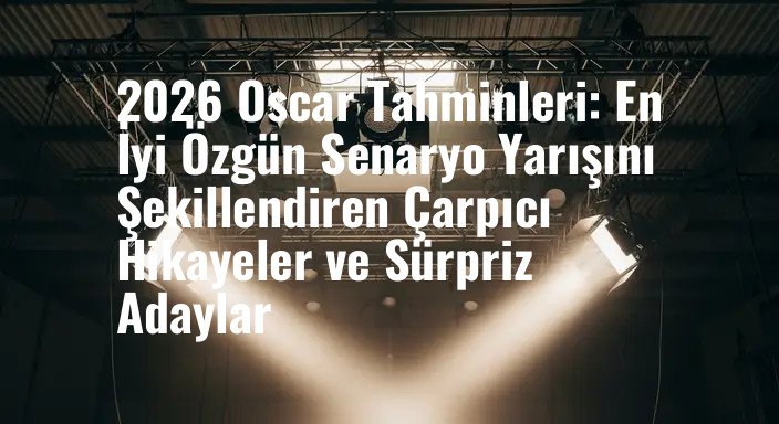2026 Oscar Tahminleri: En İyi Özgün Senaryo Yarışını Şekillendiren Çarpıcı Hikayeler ve Sürpriz Adaylar