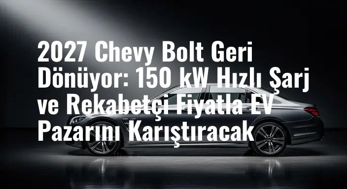 2027 Chevy Bolt Geri Dönüyor: 150 kW Hızlı Şarj ve Rekabetçi Fiyatla EV Pazarını Karıştıracak