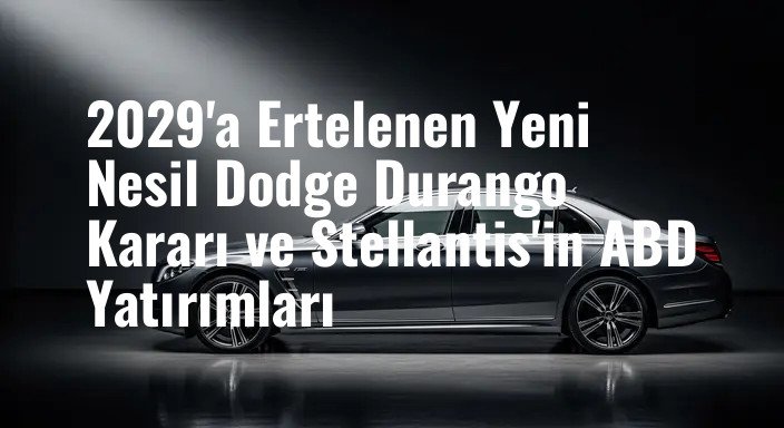 2029'a Ertelenen Yeni Nesil Dodge Durango Kararı ve Stellantis'in ABD Yatırımları