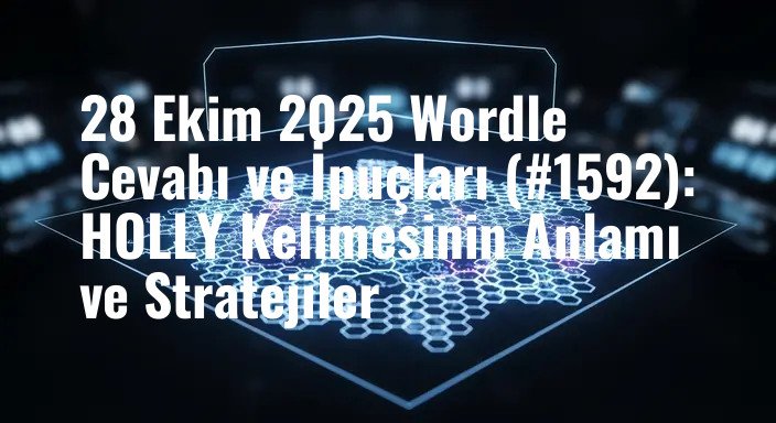 28 Ekim 2025 Wordle Cevabı ve İpuçları (#1592): HOLLY Kelimesinin Anlamı ve Stratejiler