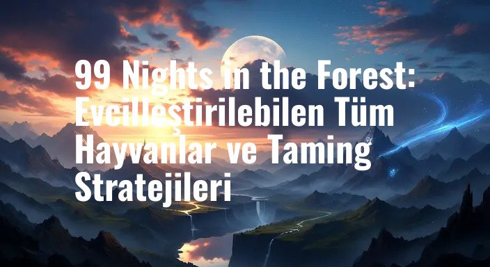 99 Nights in the Forest: Evcilleştirilebilen Tüm Hayvanlar ve Taming Stratejileri