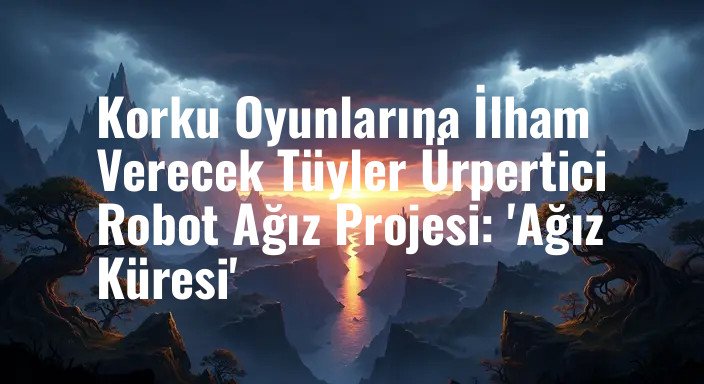 Korku Oyunlarına İlham Verecek Tüyler Ürpertici Robot Ağız Projesi: 'Ağız Küresi'