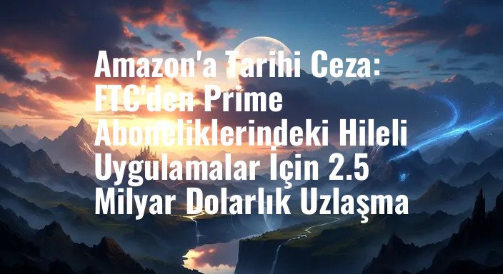 Amazon'a Tarihi Ceza: FTC'den Prime Aboneliklerindeki Hileli Uygulamalar İçin 2.5 Milyar Dolarlık Uzlaşma