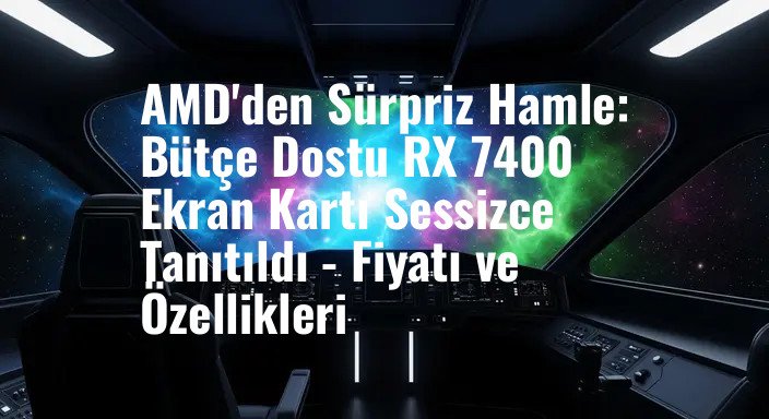 AMD'den Sürpriz Hamle: Bütçe Dostu RX 7400 Ekran Kartı Sessizce Tanıtıldı - Fiyatı ve Özellikleri