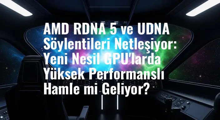 AMD RDNA 5 ve UDNA Söylentileri Netleşiyor: Yeni Nesil GPU'larda Yüksek Performanslı Hamle mi Geliyor?