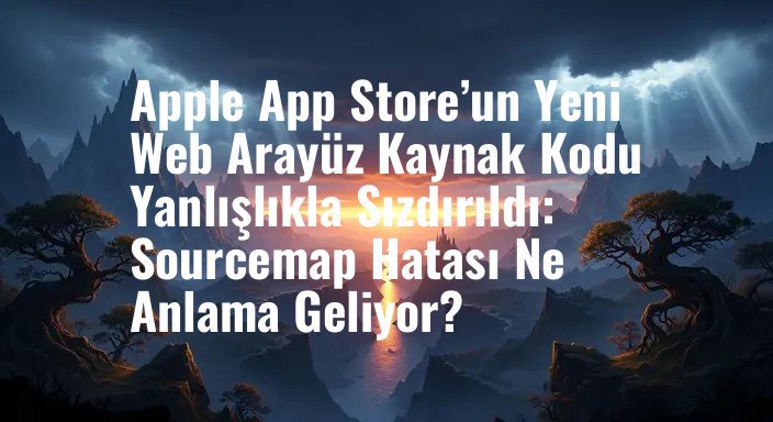 Apple App Store’un Yeni Web Arayüz Kaynak Kodu Yanlışlıkla Sızdırıldı: Sourcemap Hatası Ne Anlama Geliyor?