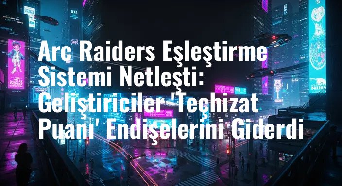 Arc Raiders Eşleştirme Sistemi Netleşti: Geliştiriciler 'Teçhizat Puanı' Endişelerini Giderdi