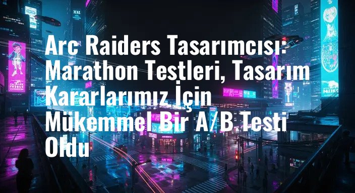 Arc Raiders Tasarımcısı: Marathon Testleri, Tasarım Kararlarımız İçin Mükemmel Bir A/B Testi Oldu