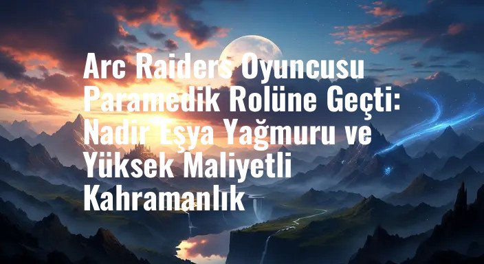 Arc Raiders Oyuncusu Paramedik Rolüne Geçti: Nadir Eşya Yağmuru ve Yüksek Maliyetli Kahramanlık
