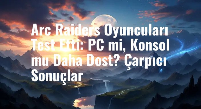 Arc Raiders Oyuncuları Test Etti: PC mi, Konsol mu Daha Dost? Çarpıcı Sonuçlar
