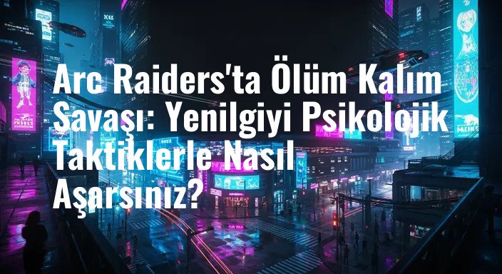 Arc Raiders'ta Ölüm Kalım Savaşı: Yenilgiyi Psikolojik Taktiklerle Nasıl Aşarsınız?