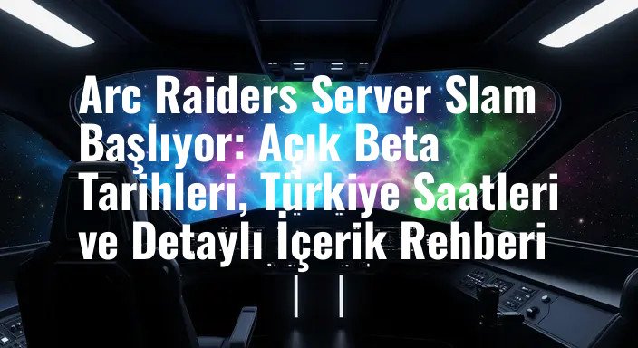 Arc Raiders Server Slam Başlıyor: Açık Beta Tarihleri, Türkiye Saatleri ve Detaylı İçerik Rehberi