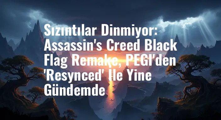 Sızıntılar Dinmiyor: Assassin's Creed Black Flag Remake, PEGI'den 'Resynced' İle Yine Gündemde