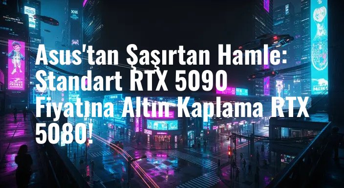 Asus'tan Şaşırtan Hamle: Standart RTX 5090 Fiyatına Altın Kaplama RTX 5080!