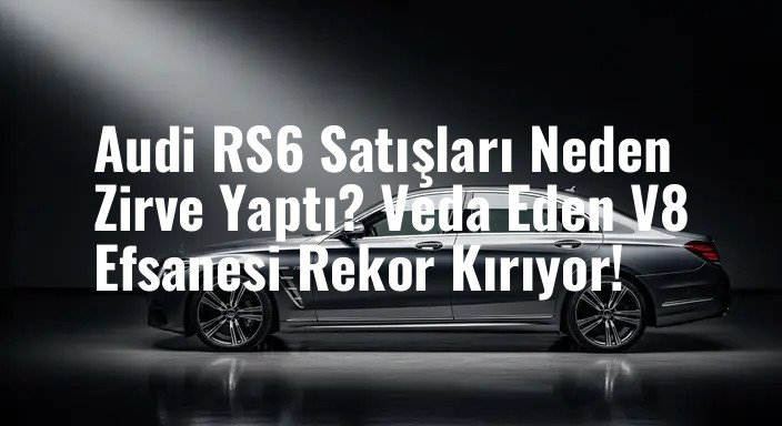Audi RS6 Satışları Neden Zirve Yaptı? Veda Eden V8 Efsanesi Rekor Kırıyor!