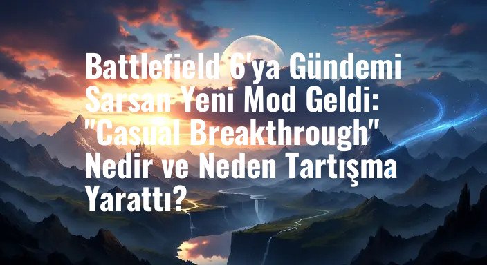 Battlefield 6'ya Gündemi Sarsan Yeni Mod Geldi: "Casual Breakthrough" Nedir ve Neden Tartışma Yarattı?