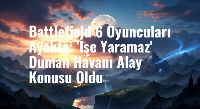 Battlefield 6 Oyuncuları Ayakta: 'İşe Yaramaz' Duman Havanı Alay Konusu Oldu