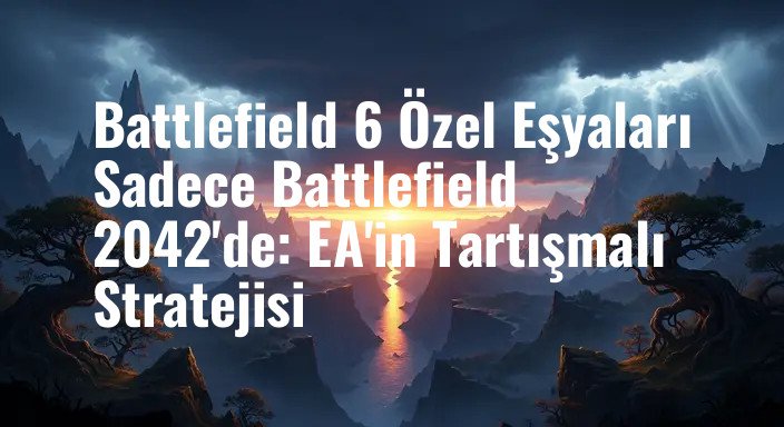 Battlefield 6 Özel Eşyaları Sadece Battlefield 2042'de: EA'in Tartışmalı Stratejisi