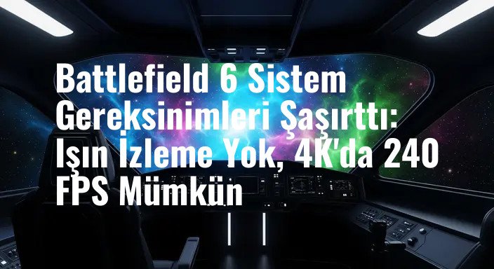 Battlefield 6 Sistem Gereksinimleri Şaşırttı: Işın İzleme Yok, 4K'da 240 FPS Mümkün