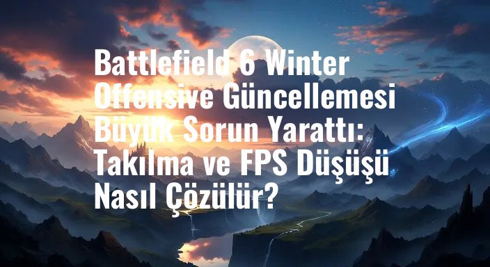 Battlefield 6 Winter Offensive Güncellemesi Büyük Sorun Yarattı: Takılma ve FPS Düşüşü Nasıl Çözülür?