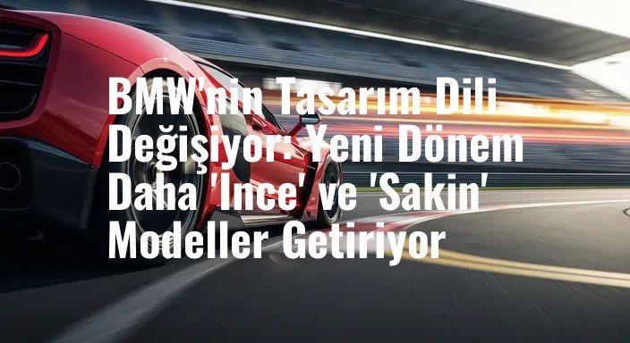 BMW'nin Tasarım Dili Değişiyor: Yeni Dönem Daha 'İnce' ve 'Sakin' Modeller Getiriyor