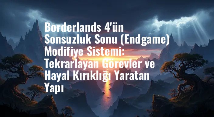 Borderlands 4'ün Sonsuzluk Sonu (Endgame) Modifiye Sistemi: Tekrarlayan Görevler ve Hayal Kırıklığı Yaratan Yapı