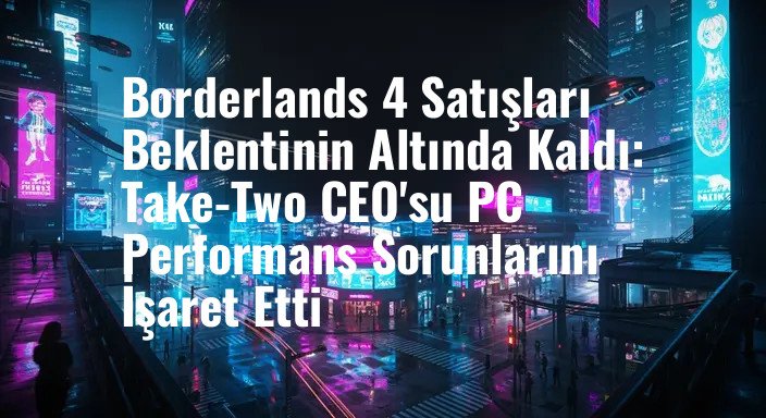 Borderlands 4 Satışları Beklentinin Altında Kaldı: Take-Two CEO'su PC Performans Sorunlarını İşaret Etti
