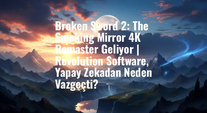 Broken Sword 2: The Smoking Mirror 4K Remaster Geliyor | Revolution Software, Yapay Zekadan Neden Vazgeçti?
