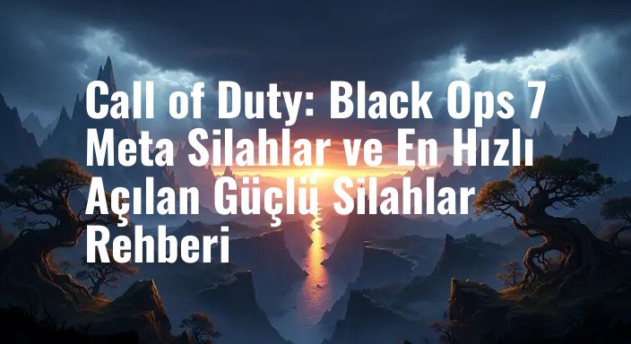 Call of Duty: Black Ops 7 Meta Silahlar ve En Hızlı Açılan Güçlü Silahlar Rehberi