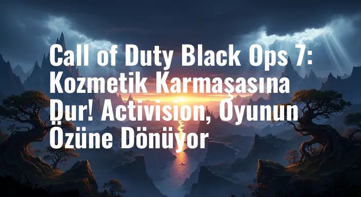 Call of Duty Black Ops 7: Kozmetik Karmaşasına Dur! Activision, Oyunun Özüne Dönüyor