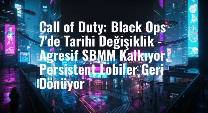 Call of Duty: Black Ops 7'de Tarihi Değişiklik - Agresif SBMM Kalkıyor, Persistent Lobiler Geri Dönüyor