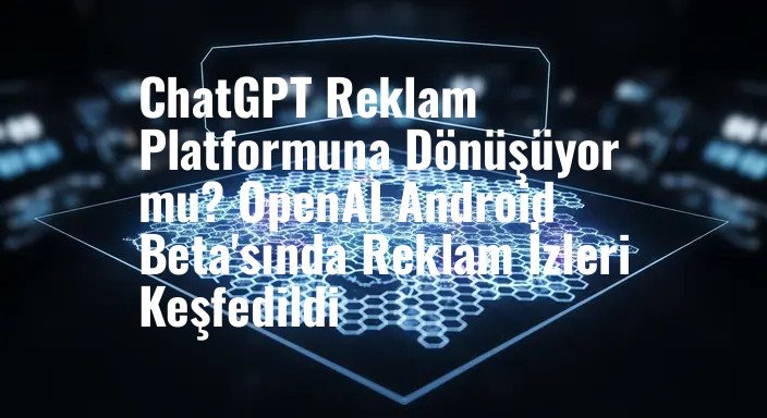 ChatGPT Reklam Platformuna Dönüşüyor mu? OpenAI Android Beta'sında Reklam İzleri Keşfedildi