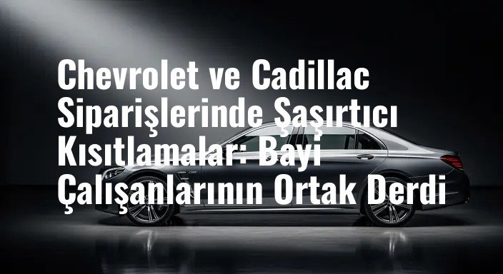 Chevrolet ve Cadillac Siparişlerinde Şaşırtıcı Kısıtlamalar: Bayi Çalışanlarının Ortak Derdi