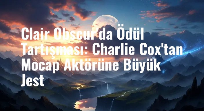 Clair Obscur'da Ödül Tartışması: Charlie Cox'tan Mocap Aktörüne Büyük Jest