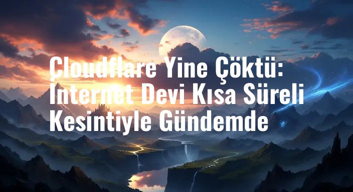 Cloudflare Yine Çöktü: İnternet Devi Kısa Süreli Kesintiyle Gündemde