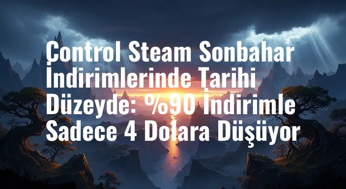 Control Steam Sonbahar İndirimlerinde Tarihi Düzeyde: %90 İndirimle Sadece 4 Dolara Düşüyor
