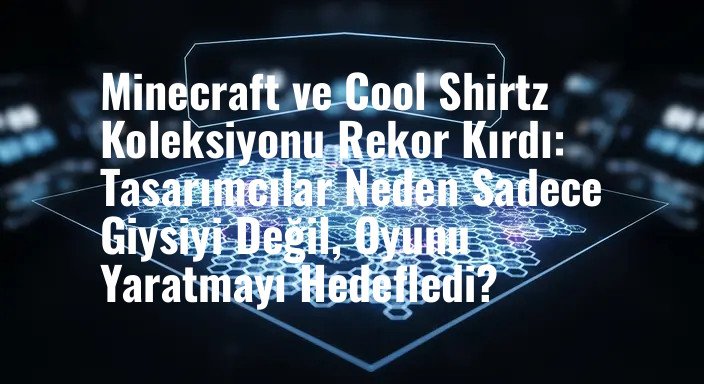 Minecraft ve Cool Shirtz Koleksiyonu Rekor Kırdı: Tasarımcılar Neden Sadece Giysiyi Değil, Oyunu Yaratmayı Hedefledi?