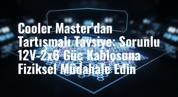 Cooler Master'dan Tartışmalı Tavsiye: Sorunlu 12V-2x6 Güç Kablosuna Fiziksel Müdahale Edin