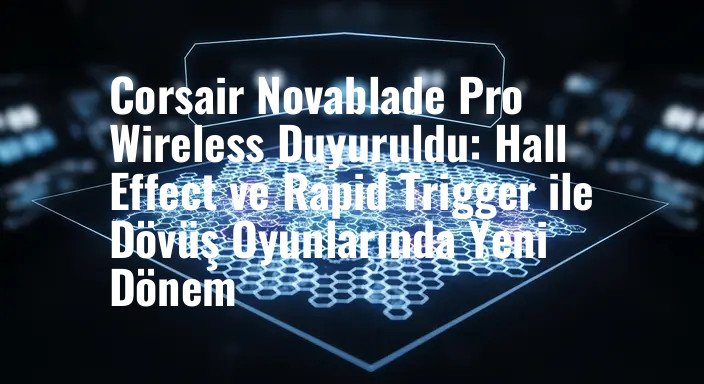 Corsair Novablade Pro Wireless Duyuruldu: Hall Effect ve Rapid Trigger ile Dövüş Oyunlarında Yeni Dönem