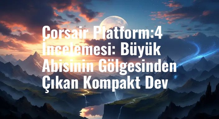 Corsair Platform:4 İncelemesi: Büyük Abisinin Gölgesinden Çıkan Kompakt Dev