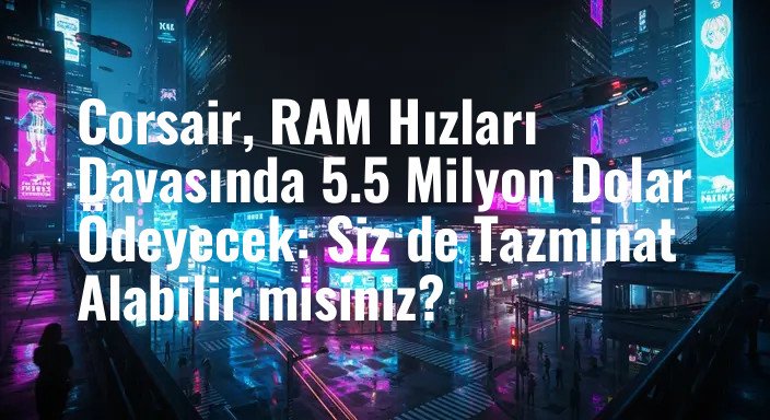 Corsair, RAM Hızları Davasında 5.5 Milyon Dolar Ödeyecek: Siz de Tazminat Alabilir misiniz?