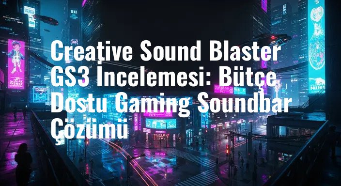 Creative Sound Blaster GS3 İncelemesi: Bütçe Dostu Gaming Soundbar Çözümü