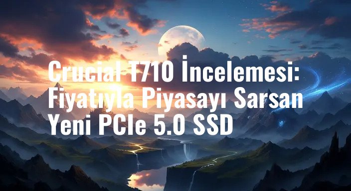Crucial T710 İncelemesi: Fiyatıyla Piyasayı Sarsan Yeni PCIe 5.0 SSD