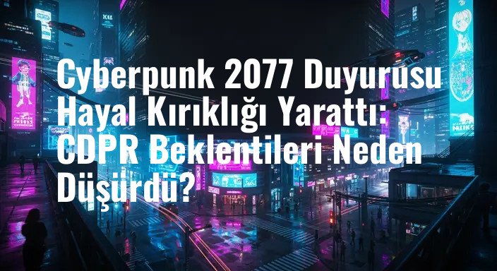 Cyberpunk 2077 Duyurusu Hayal Kırıklığı Yarattı: CDPR Beklentileri Neden Düşürdü?