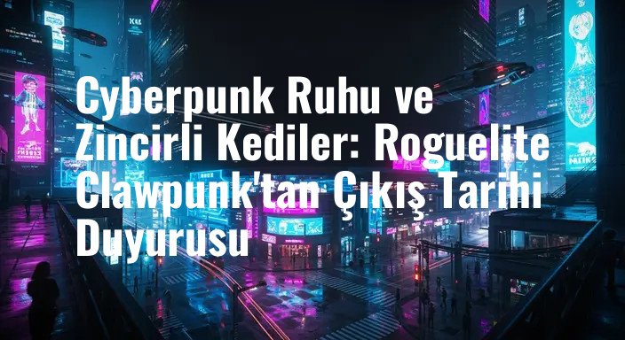 Cyberpunk Ruhu ve Zincirli Kediler: Roguelite Clawpunk'tan Çıkış Tarihi Duyurusu