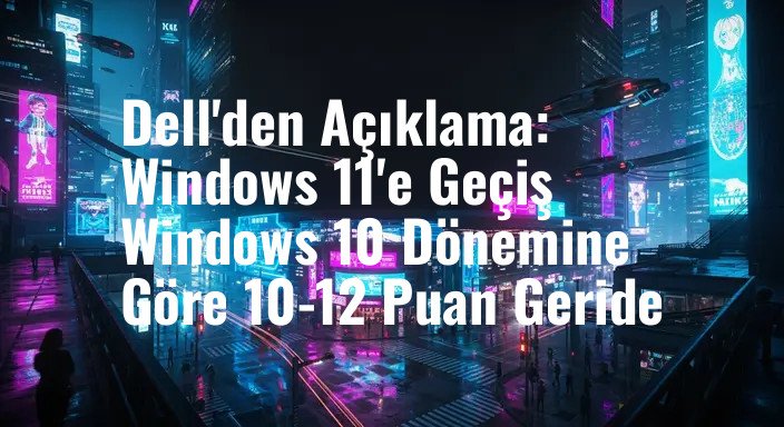 Dell'den Açıklama: Windows 11'e Geçiş Windows 10 Dönemine Göre 10-12 Puan Geride