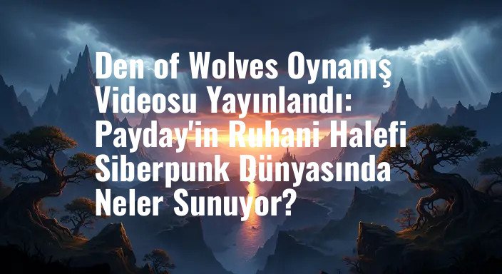 Den of Wolves Oynanış Videosu Yayınlandı: Payday'in Ruhani Halefi Siberpunk Dünyasında Neler Sunuyor?