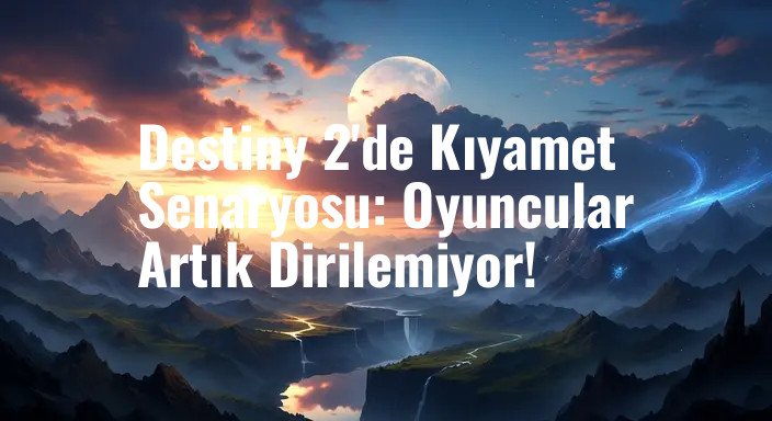 Destiny 2'de Kıyamet Senaryosu: Oyuncular Artık Dirilemiyor!